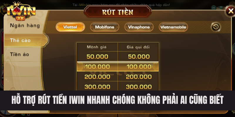 Hỗ Trợ Rút Tiền IWIN Nhanh Chóng Không Phải Ai Cũng Biết